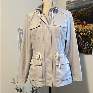 Cole Haan Light Gray Utility Jacket